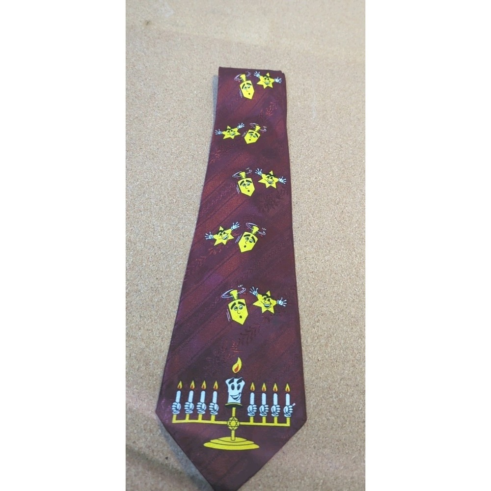 Vintage Men's A. Rogers, Beauty and the Beast Candelabra, polyester, Tie-Korea